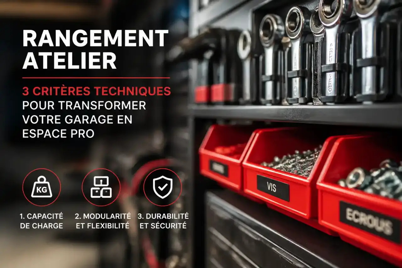 Rangement atelier : 3 critères techniques pour transformer votre garage en espace pro