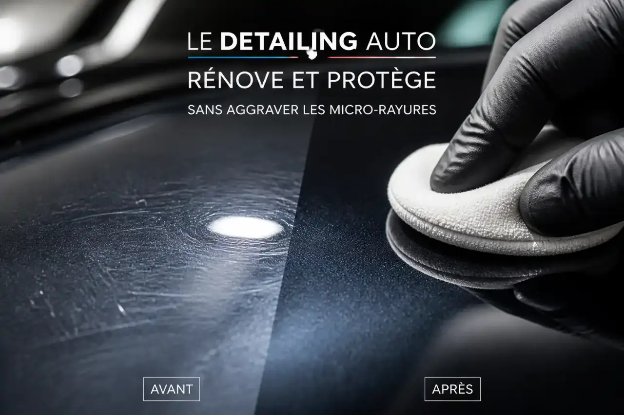 Le detailing auto rénove et protège sans aggraver les micro-rayures